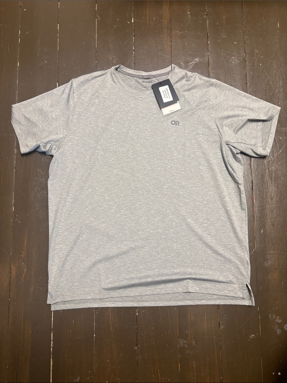 Outdoor Research Men's active ice spectrum sun t shirt grey Heather 2XL NWT
